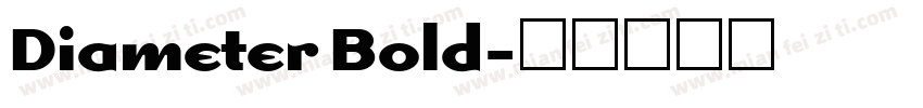 Diameter Bold字体转换